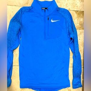 Nike Dry Fit 1/4 Zip Turquoise & Blue Nike Running Stretch Men’s Size S
